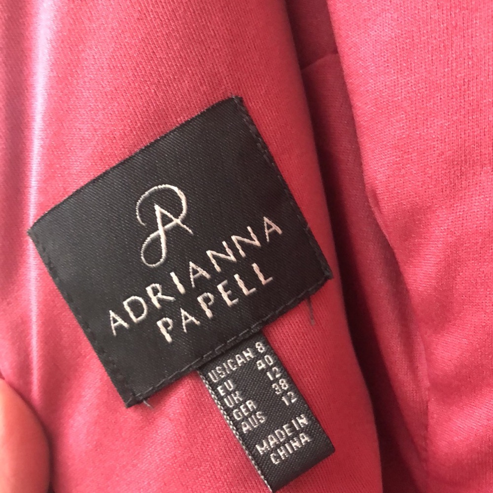 Adrianna Papell coral dress size 8, brand new with tags. - Picture 6 of 7